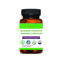 Aegabe bladder control bottle with daily capsules for urinary comfort.
