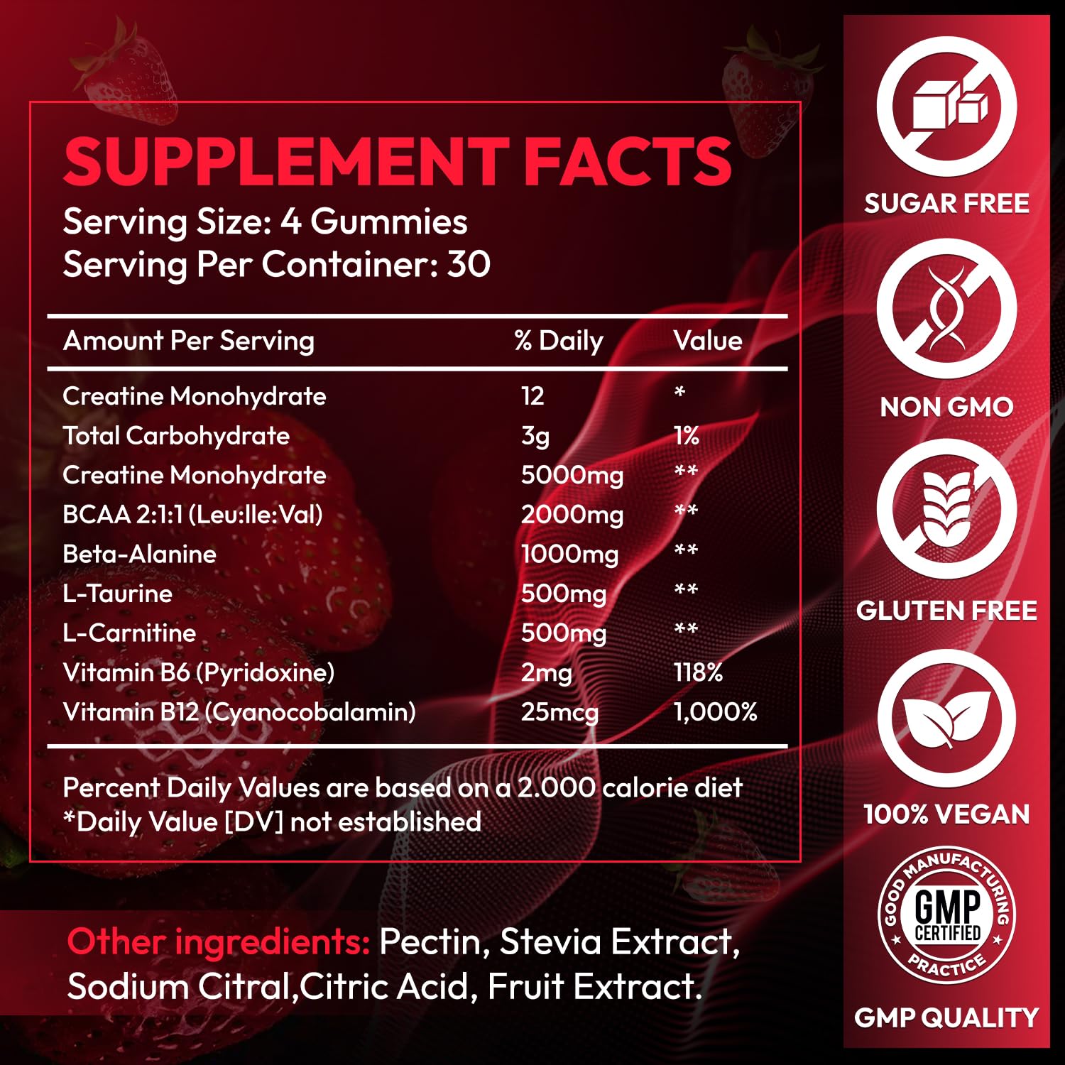 AEQNJV Creatine Gummies lab-tested badge signaling quality control.