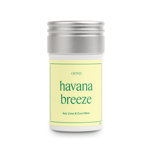 Aera Havana Breeze bottle pour with key lime and cool mint notes for a bright home vibe