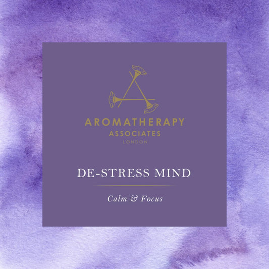 Aera Mini De-Stress Mind fragrance notes visual emphasizing serene scent profile