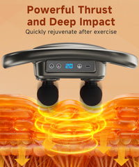 AERLANG 6 head design targets different areas for versatile muscle relief.