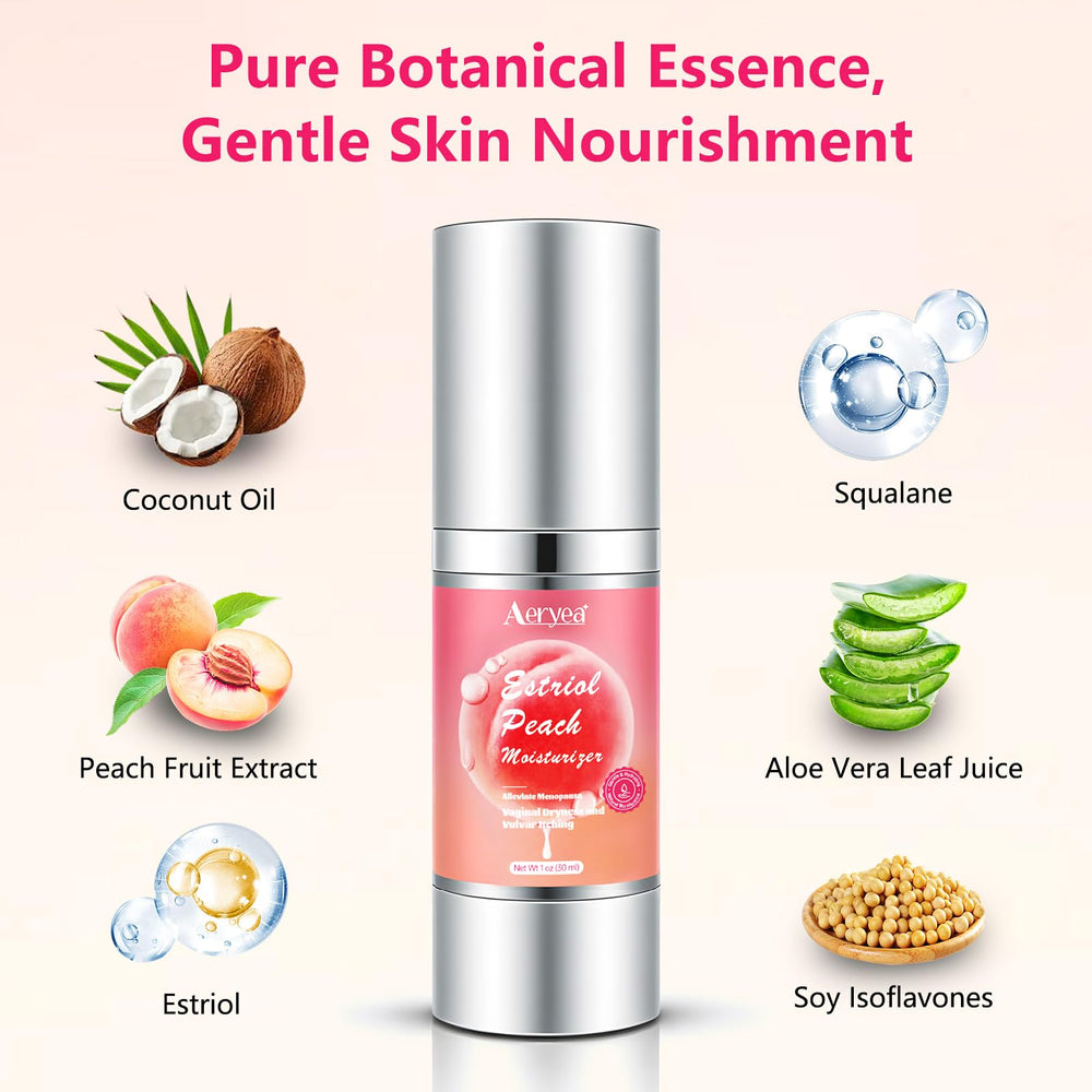 Aeryea natural peach scent enhances a pleasant, non-synthetic experience.