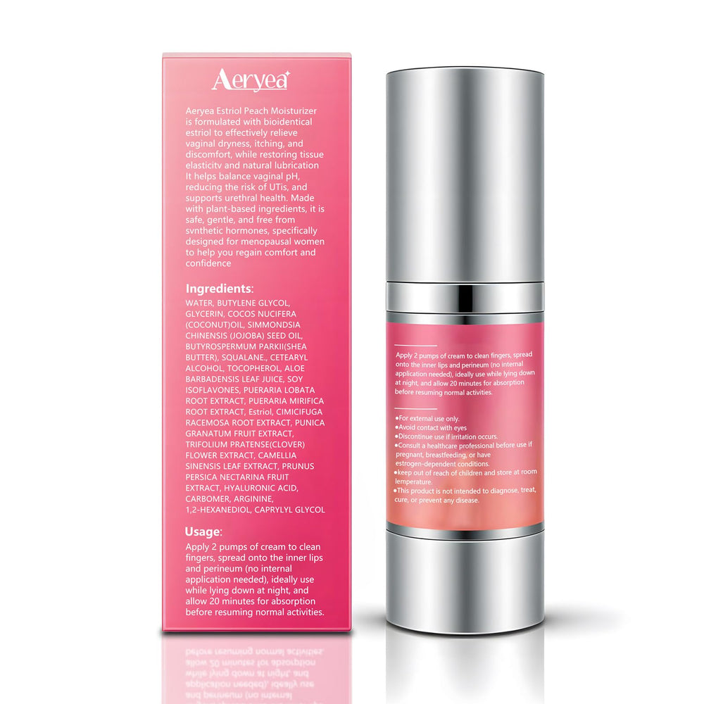 Aeryea packaging front showcases 1 fl oz bottle and simple use.