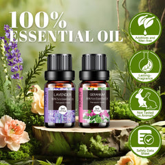 Aeshory Tea Tree essential oil bottle for diffusion and topical care.
