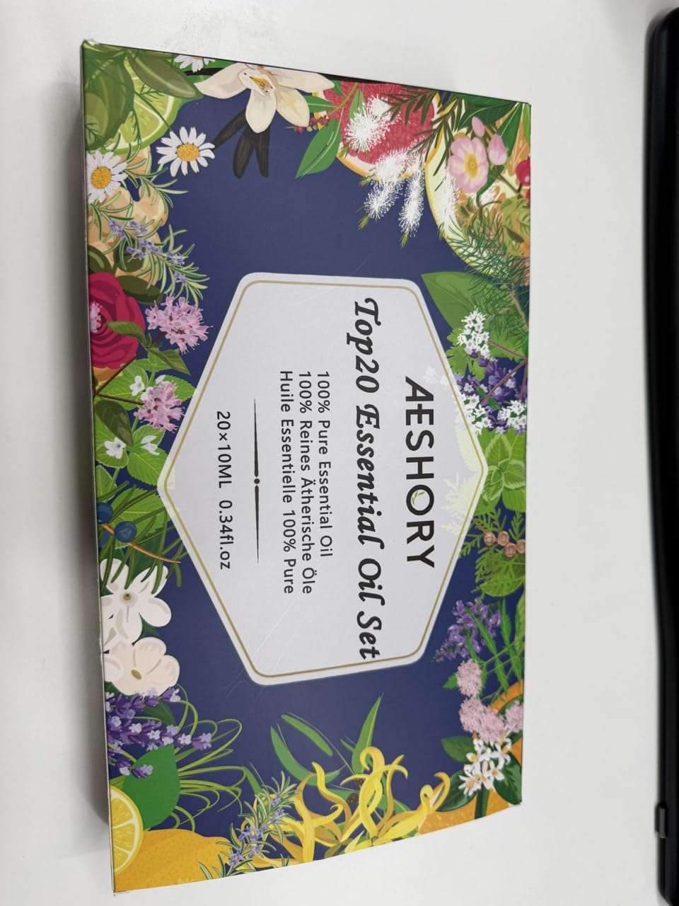 Aeshory bergamot 10ml bottle blends well for mood‑enhancing diffusions.