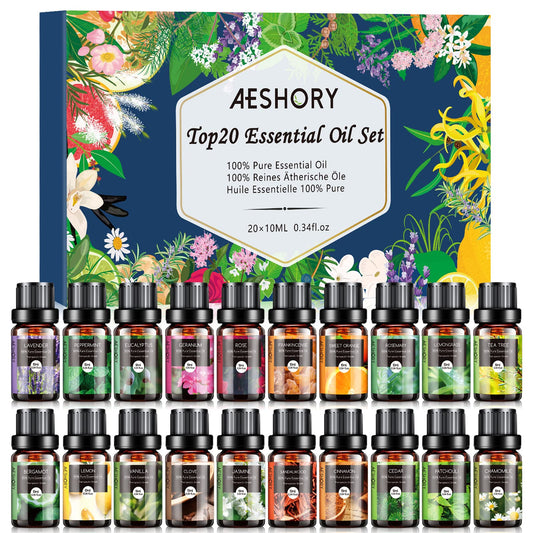Aeshory lavender 10ml bottle for calming diffusers and skincare routines.