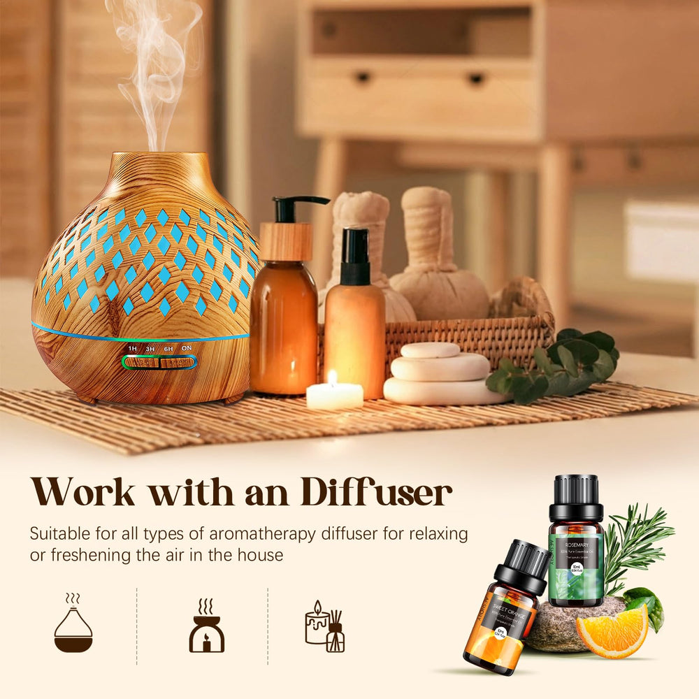 Aeshory sweet orange 10ml bottle adds uplifting aroma to diffusers and candles.