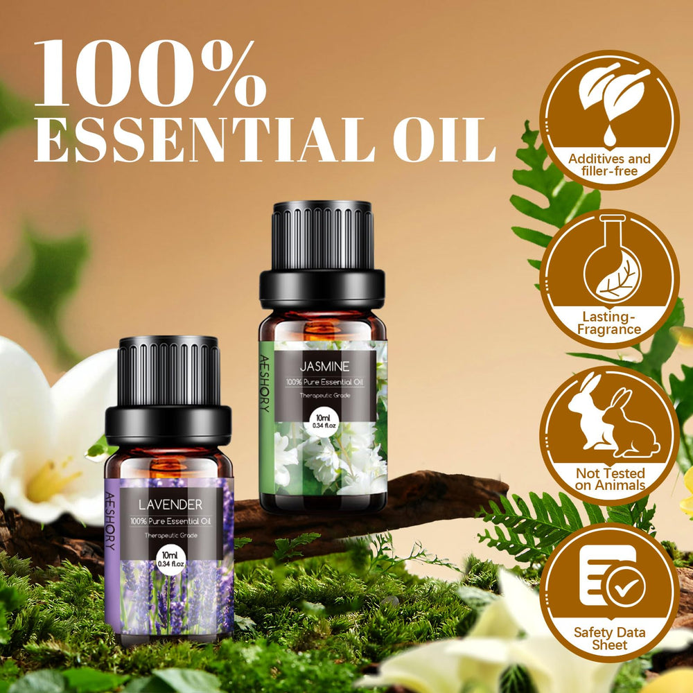 Aeshory tea tree 10ml bottle supports clear skin and refreshing diffusers.