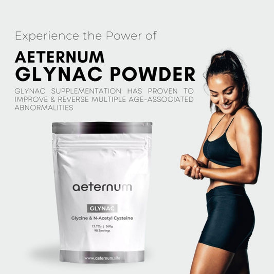 GlyNAC powder with scoop for convenient daily dosing