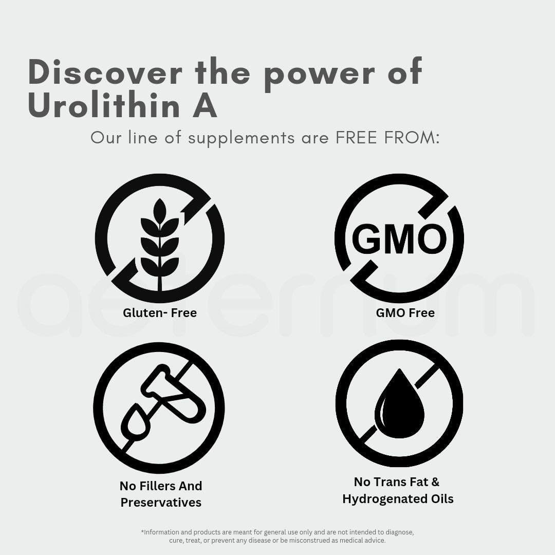 Aeternum UA scoop included for precise 500mg portions.