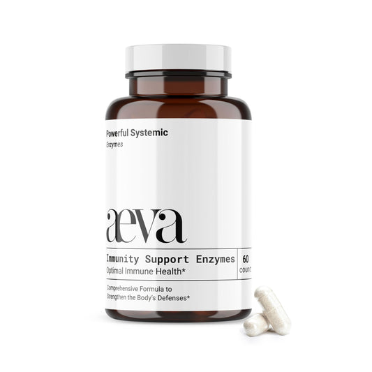 AEVA Immunity Support bottle front designed for daily wellness.