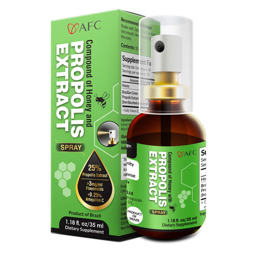 AFC Japan Brazilian Green Propolis Spray bottle for daily throat care