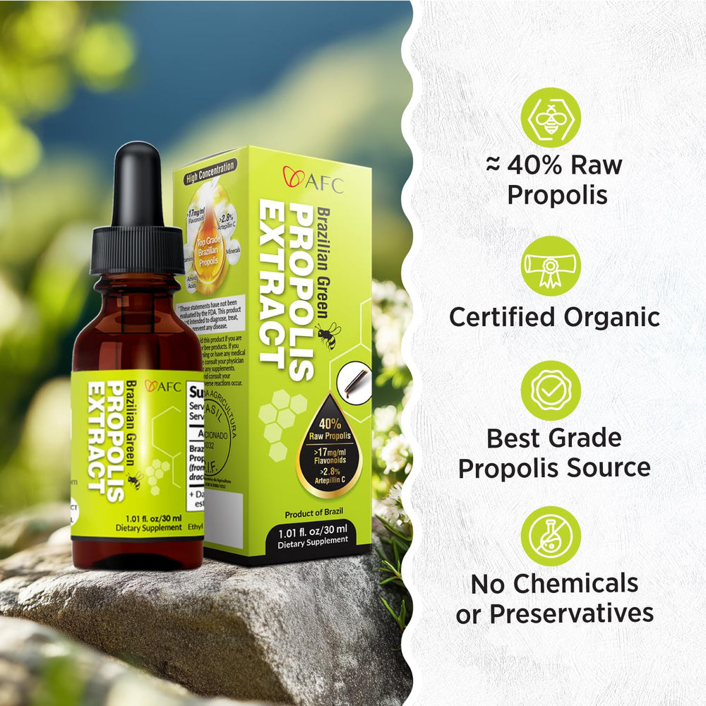 AFC Japan 25% dry weight propolis tincture demonstrates high potency