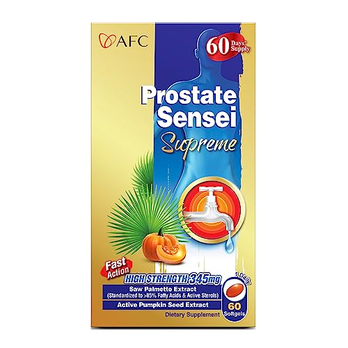 AFC Japan Prostate Sensei pumpkin seed extract supports bladder health and prostate wellness.