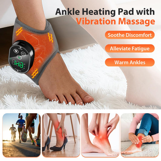 AFDEAL ankle wrap heat levels displayed for precise warmth customization.