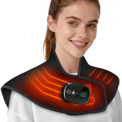 AFDEAL cordless neck and shoulders heating pad travel-friendly in a bag