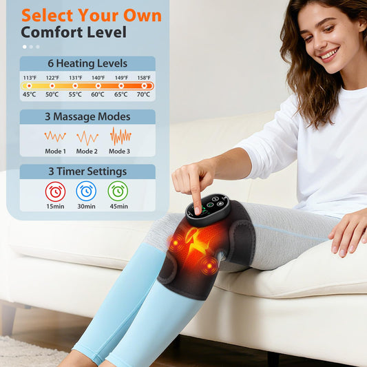 AFDEAL knee wrap with ergonomic strap providing a secure fit during activity.