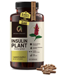 Afiyah Organic Costus Igneus capsules bottle shows easy-to-swallow design for daily use