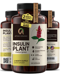 Afiyah Organic Costus Igneus plant-based formula showcases natural ingredients for everyday vitality.