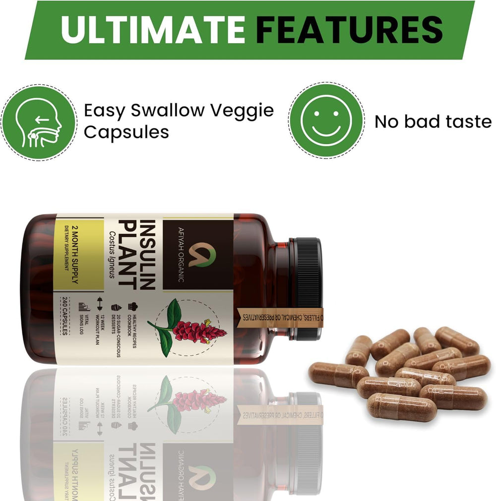 Afiyah Organic Costus Igneus health-guide image presents a complete wellness program.