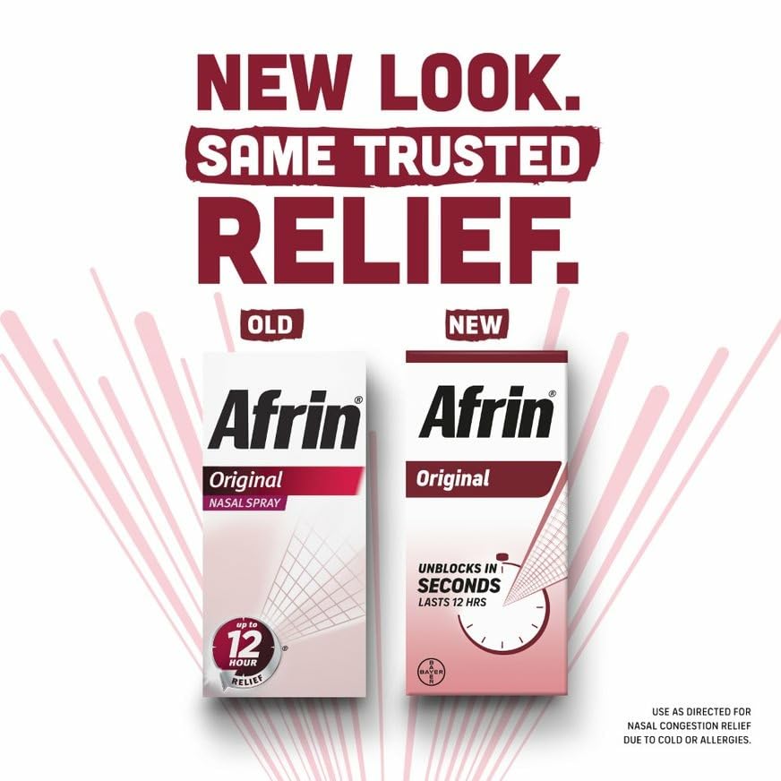 Side view of Afrin bottle in the three-pack