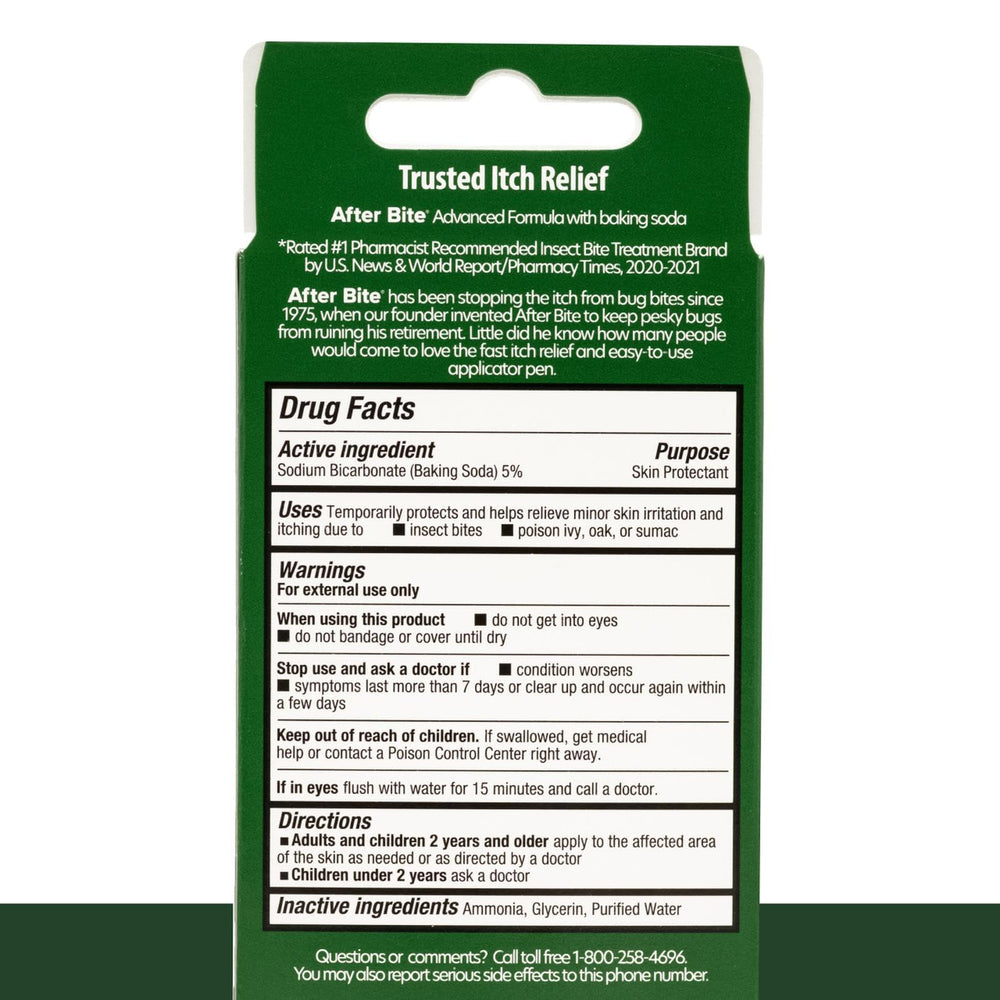 Cruelty-free After Bite Advanced Formula product for skin comfort