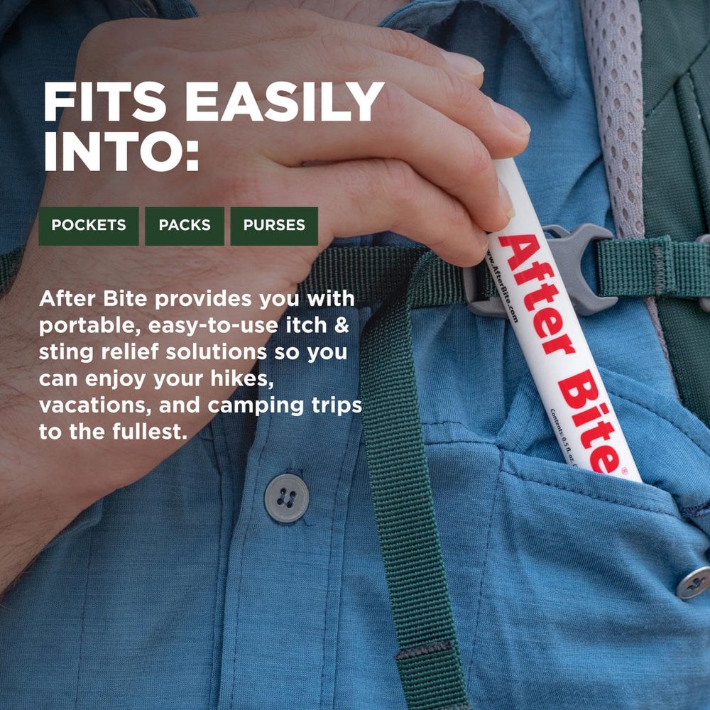 On-the-go relief with the After Bite pen during outdoor activity
