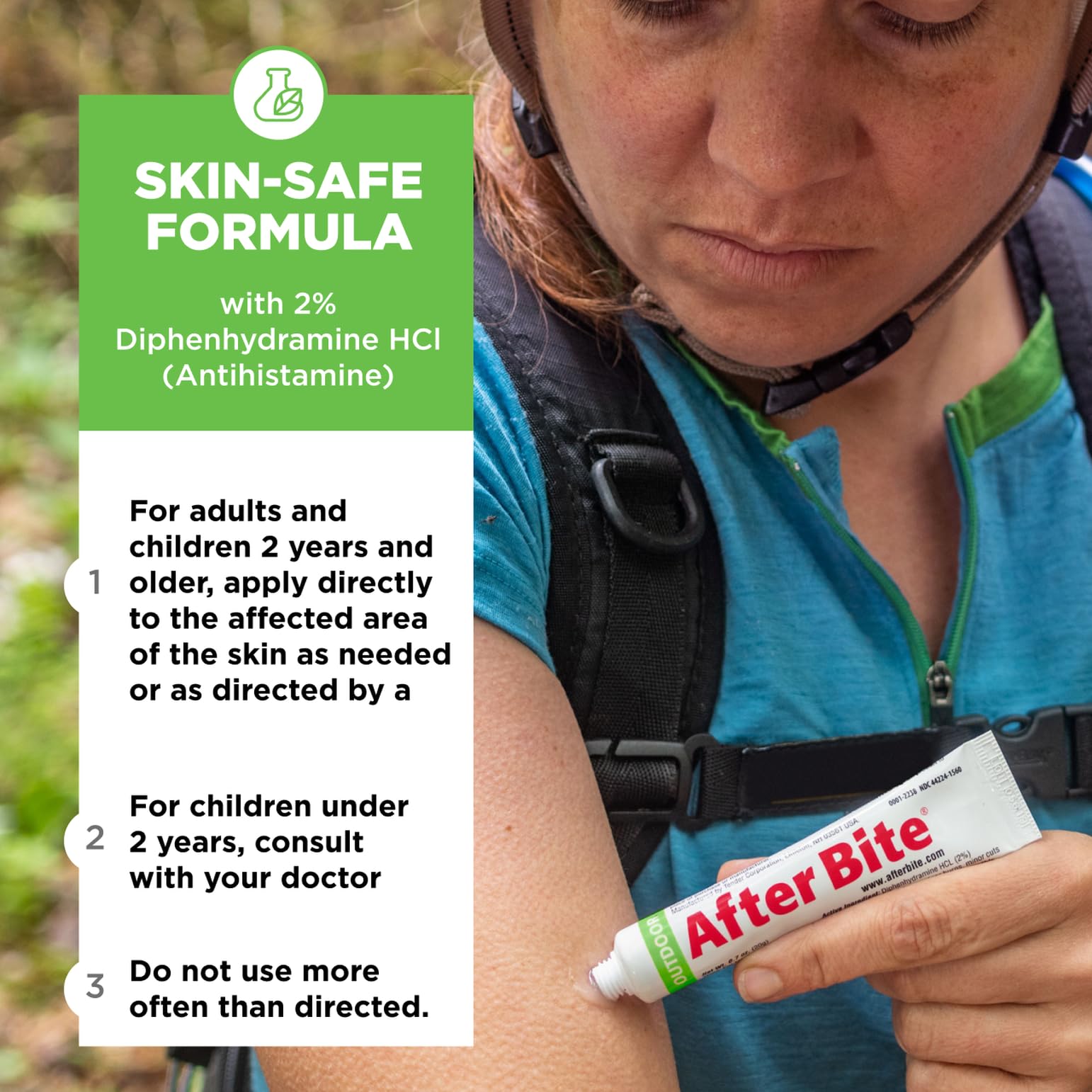 After Bite Outdoor Formula first-aid-kit-ready tube fits in packs.