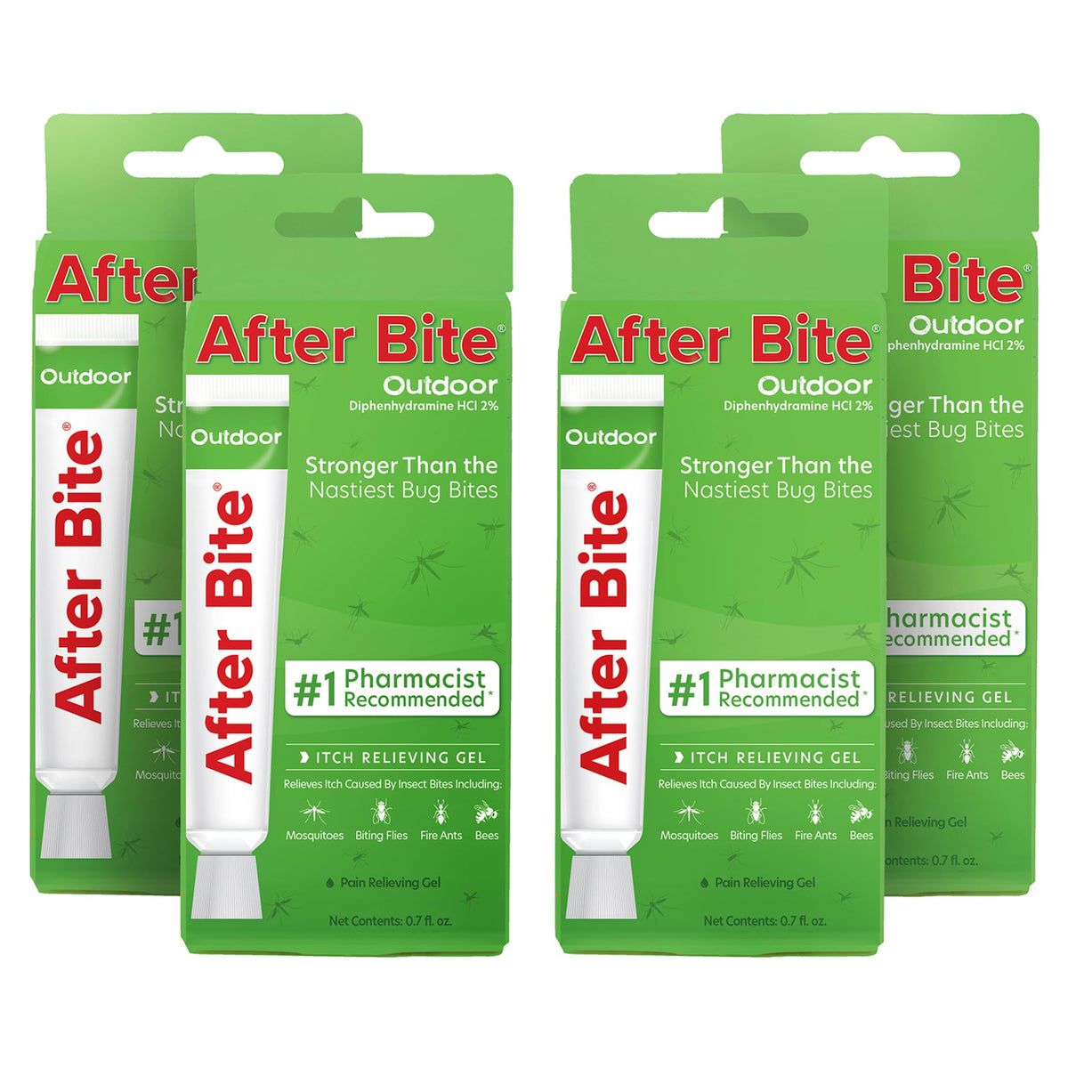 After Bite Outdoor Formula gel-tube provides quick itch relief on bites.