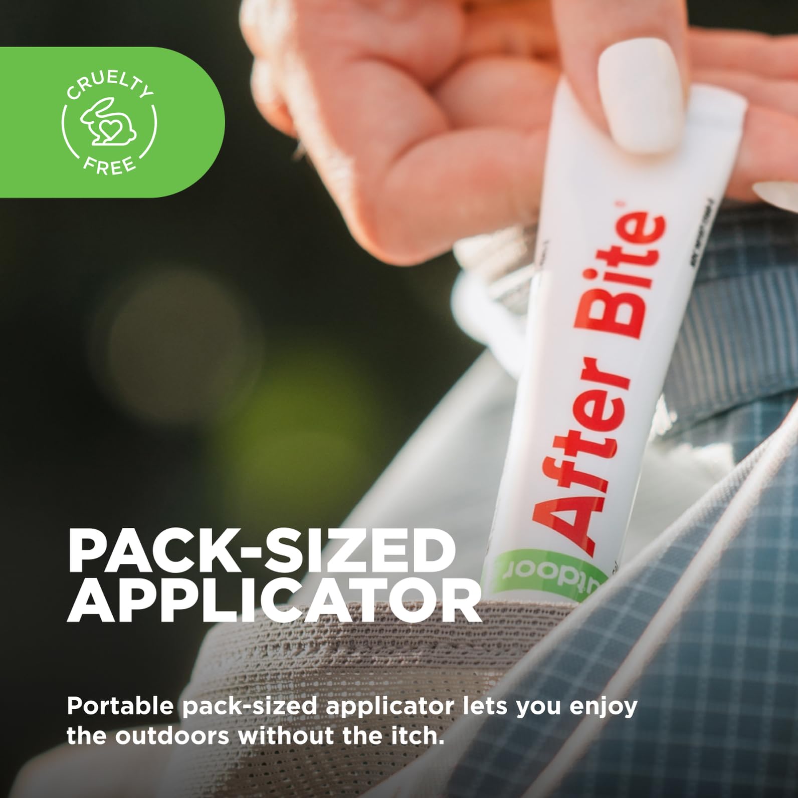 After Bite Outdoor Formula travel-size-tube ideal for on‑the‑go relief.
