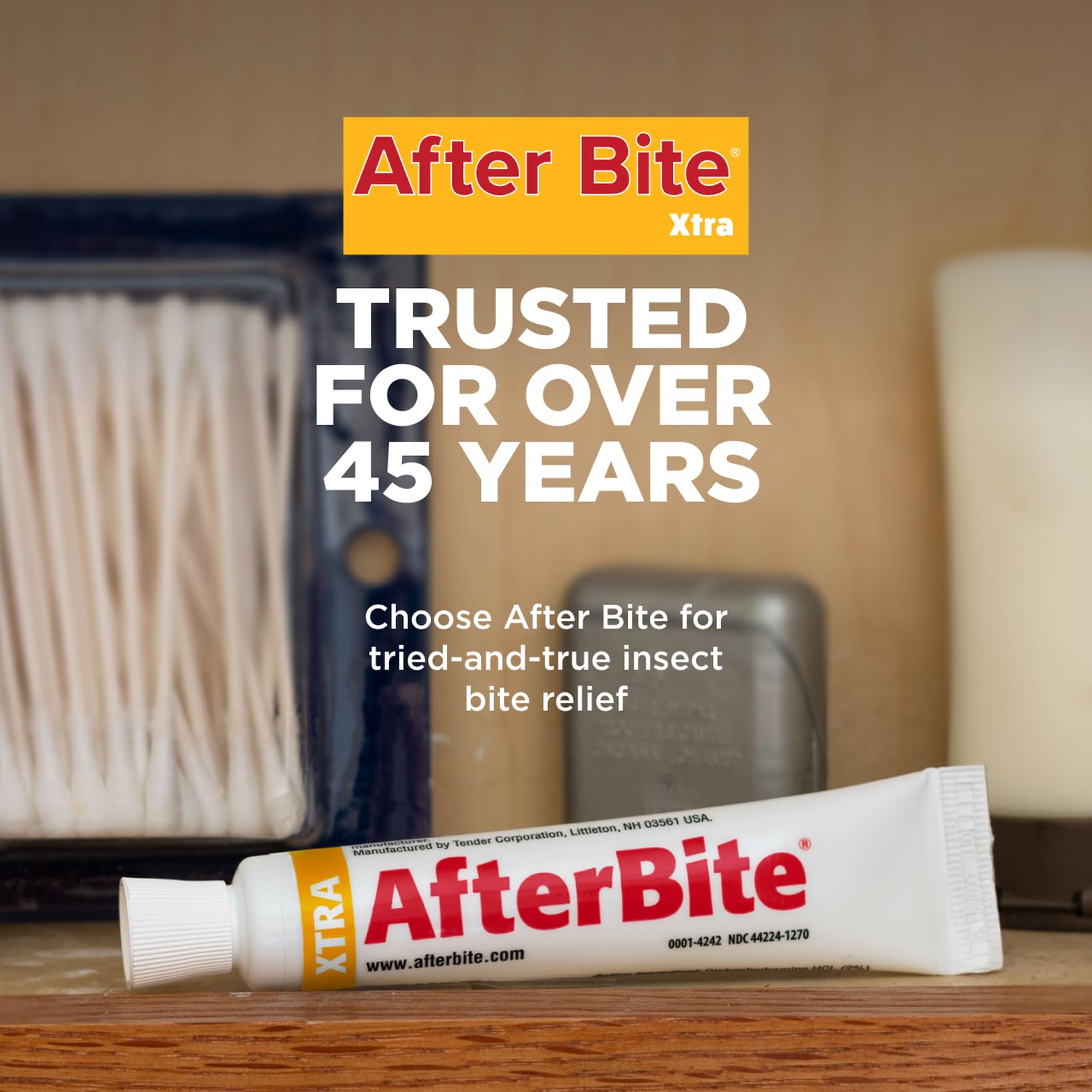 After Bite Xtra cruelty-free symbol signals gentle, responsible relief.