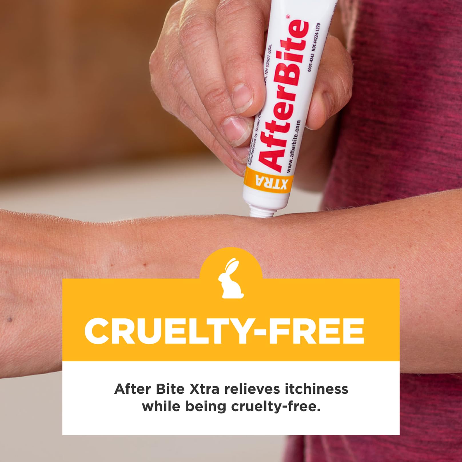 After Bite Xtra diphenhydramine 2% eases itch from bites.