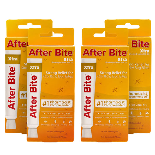After Bite Xtra gel tube offers fast itch relief on bites.