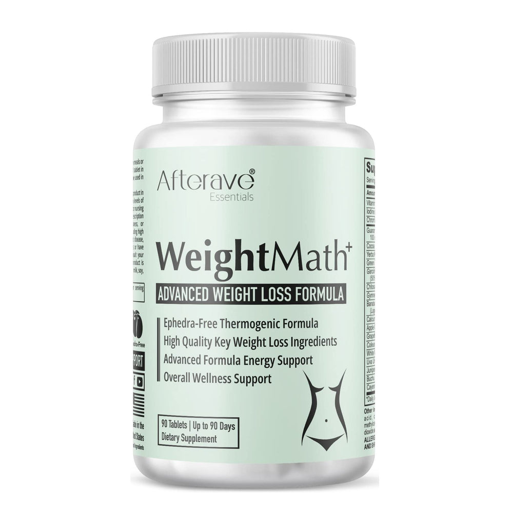 Afterave Essentials WeightMath bottle pour for easy daily dosing and metabolism support.