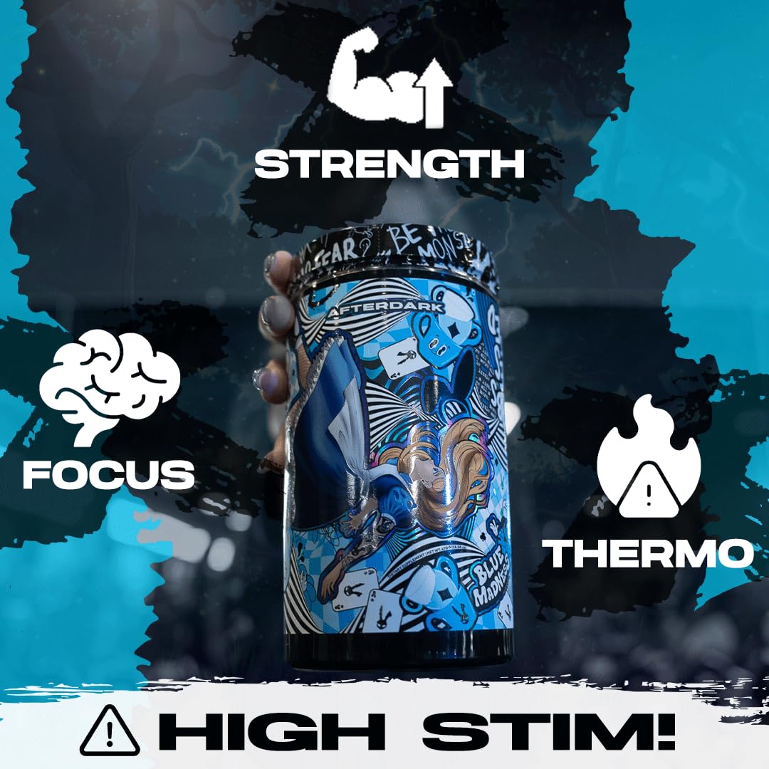 Before training, mix AFTERDARK INHUMAN Void for improved mind-muscle connection