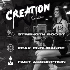 Detail of Snow Cone flavor label on AfterDark creatine packaging
