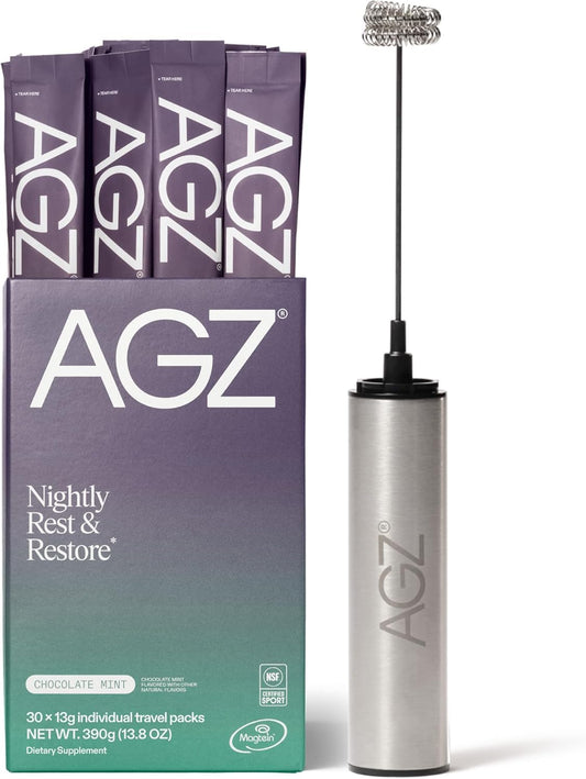 AG1 AGZ Sleep Drink bottle for a soothing bedtime ritual