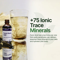 AgeImmune Fulvic Humic product shot featuring an active person rehydrating.