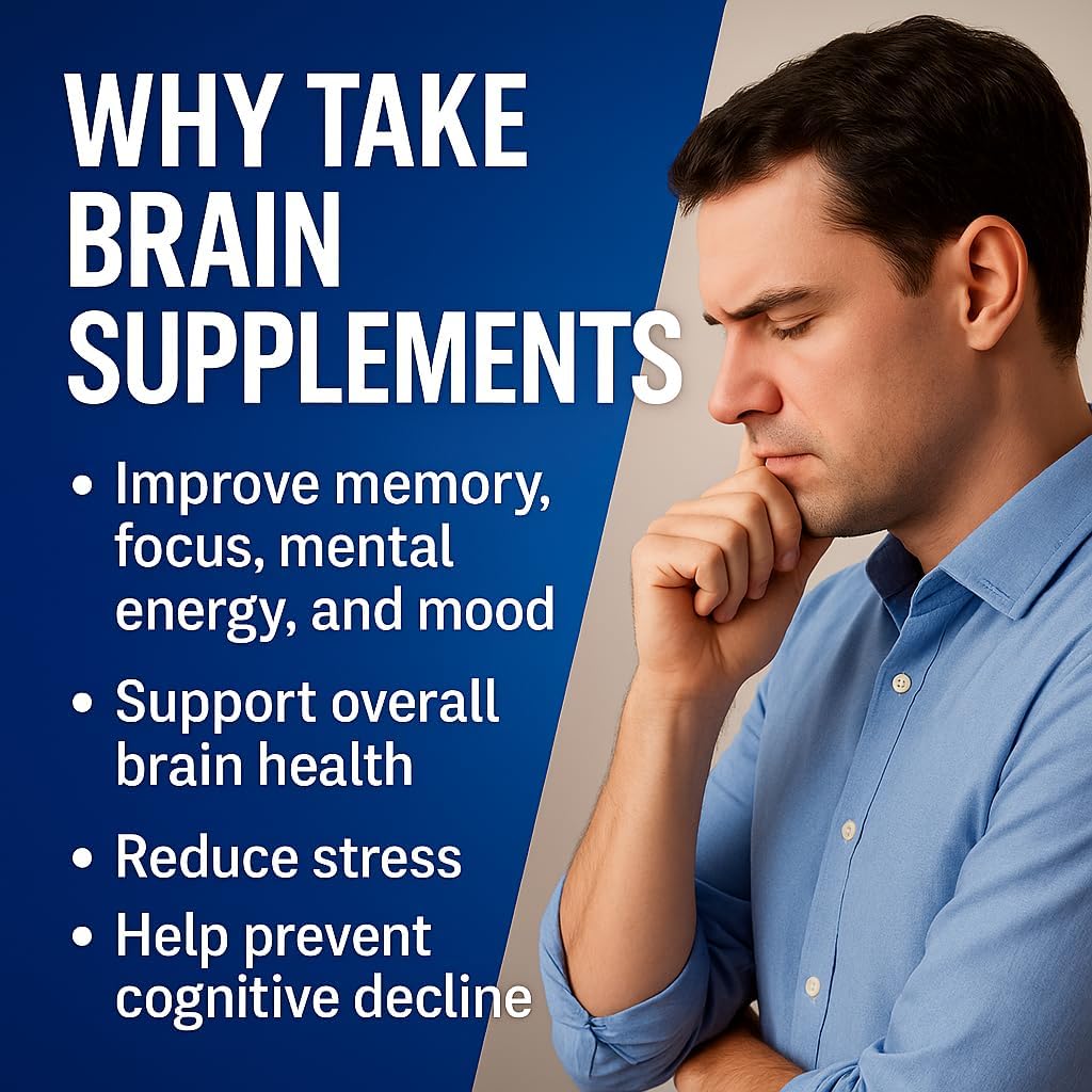 Ageless Brain science-themed graphic communicates research-backed nutrients for memory.