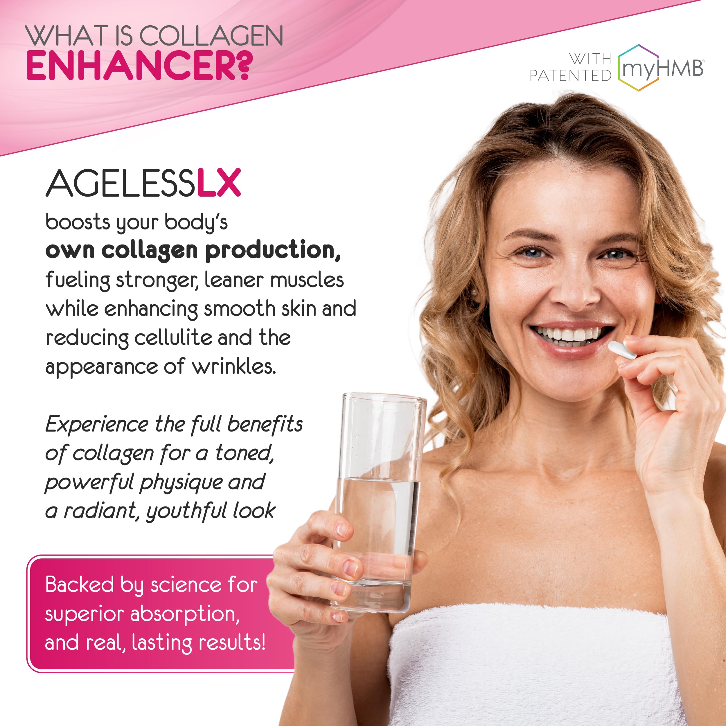 AgelessLX capsule in hand shows easy daily regimen.