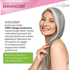 AgelessLX glowing-skin effect from the wild berry formula.