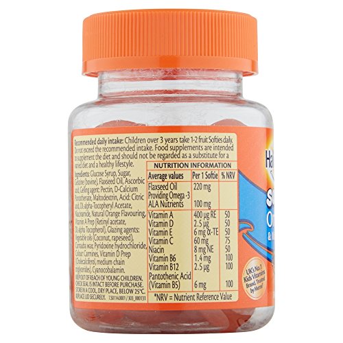 Agltp Haliborange omega-3 softies graphic emphasizing daily nutrition