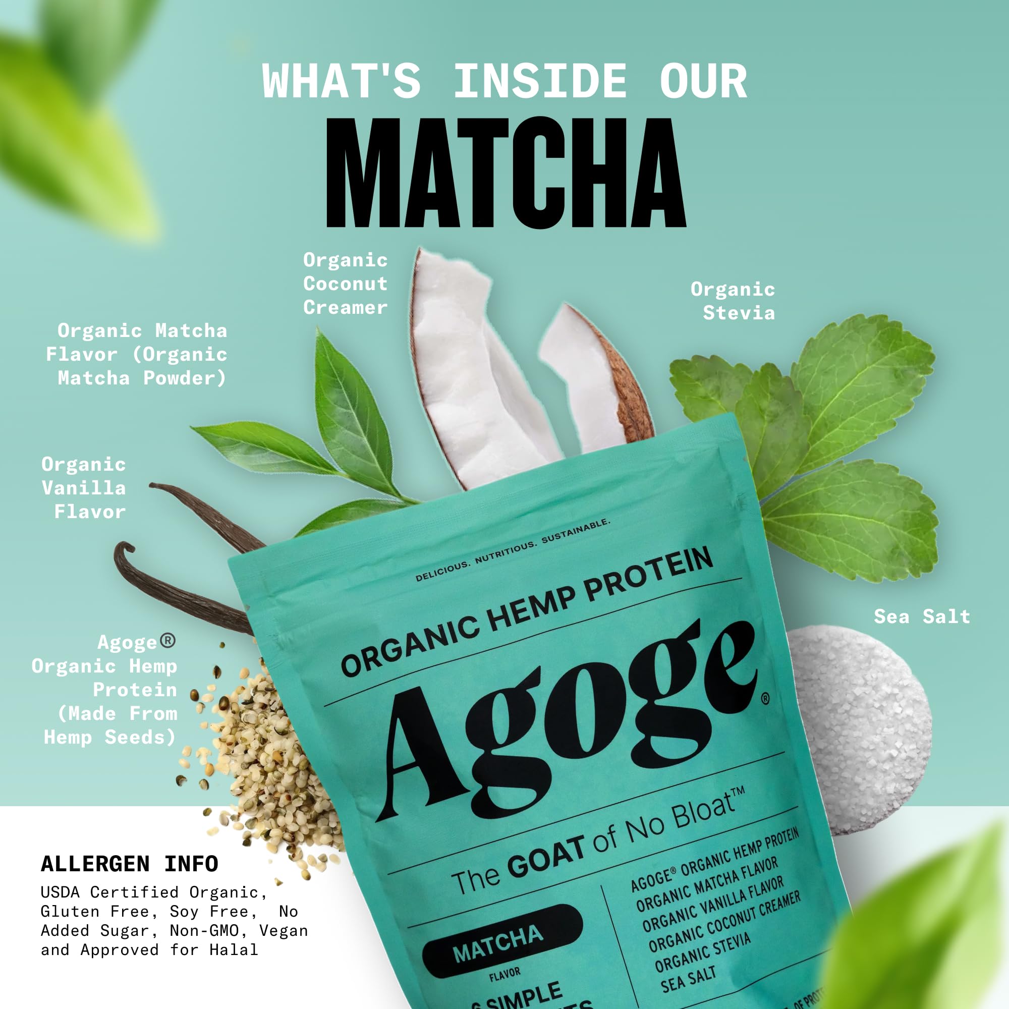 Agoge protein shake with Matcha bottle conveys quick recovery after workouts.