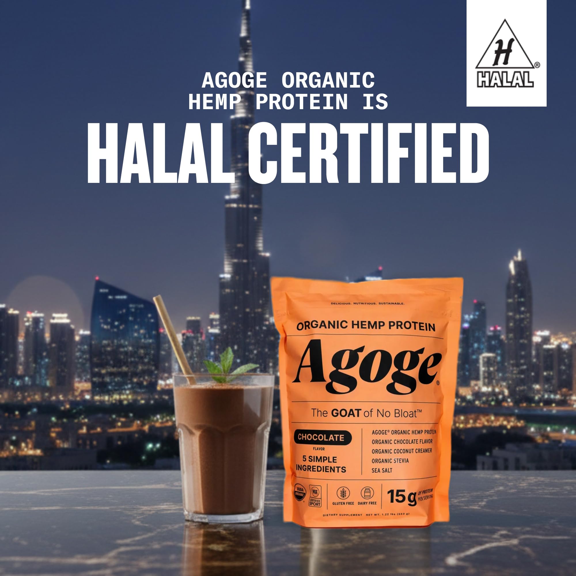 Agoge hemp protein powder ideal for wellness-focused kitchens and daily routines.