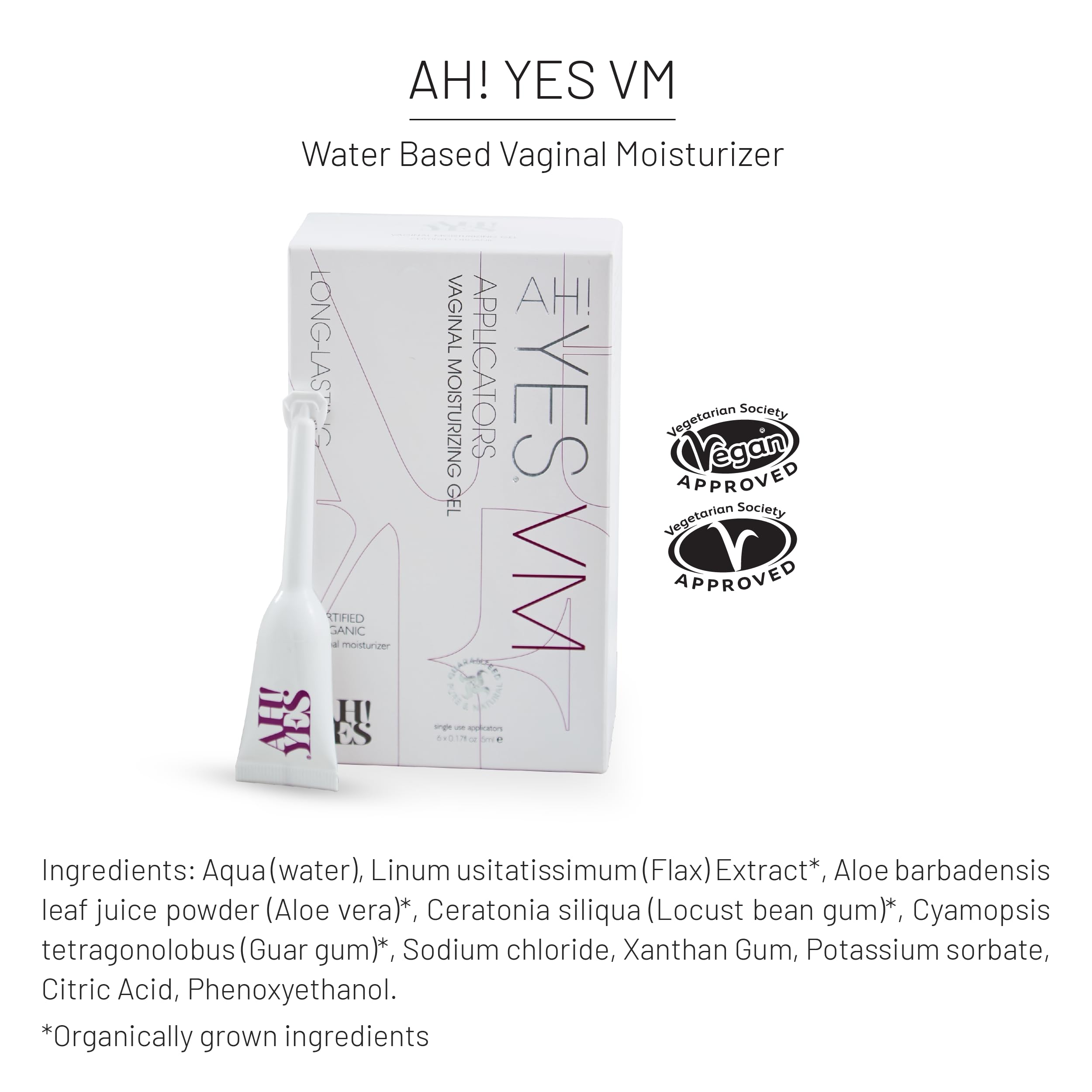 AH! YES VM organic ingredients emphasize natural rehydration.