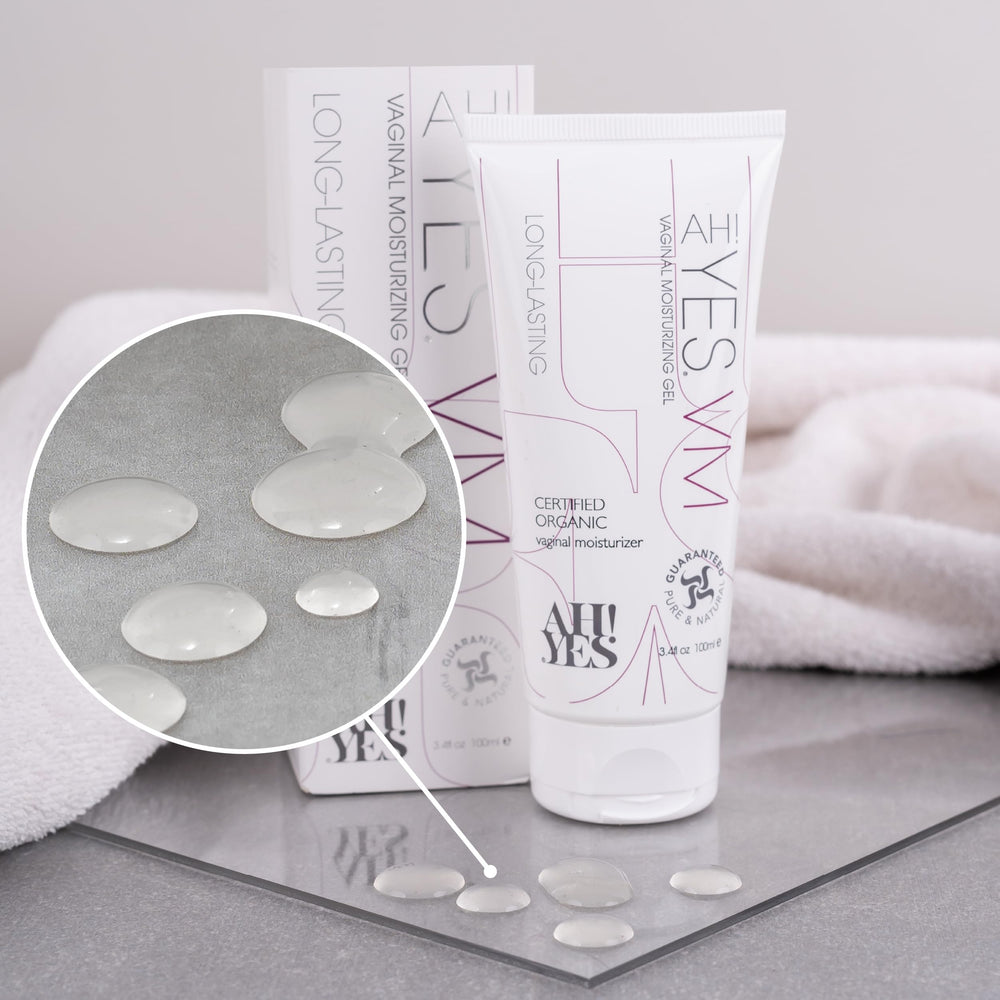 AH! YES VM organic ingredients highlight natural, hormone-free care.