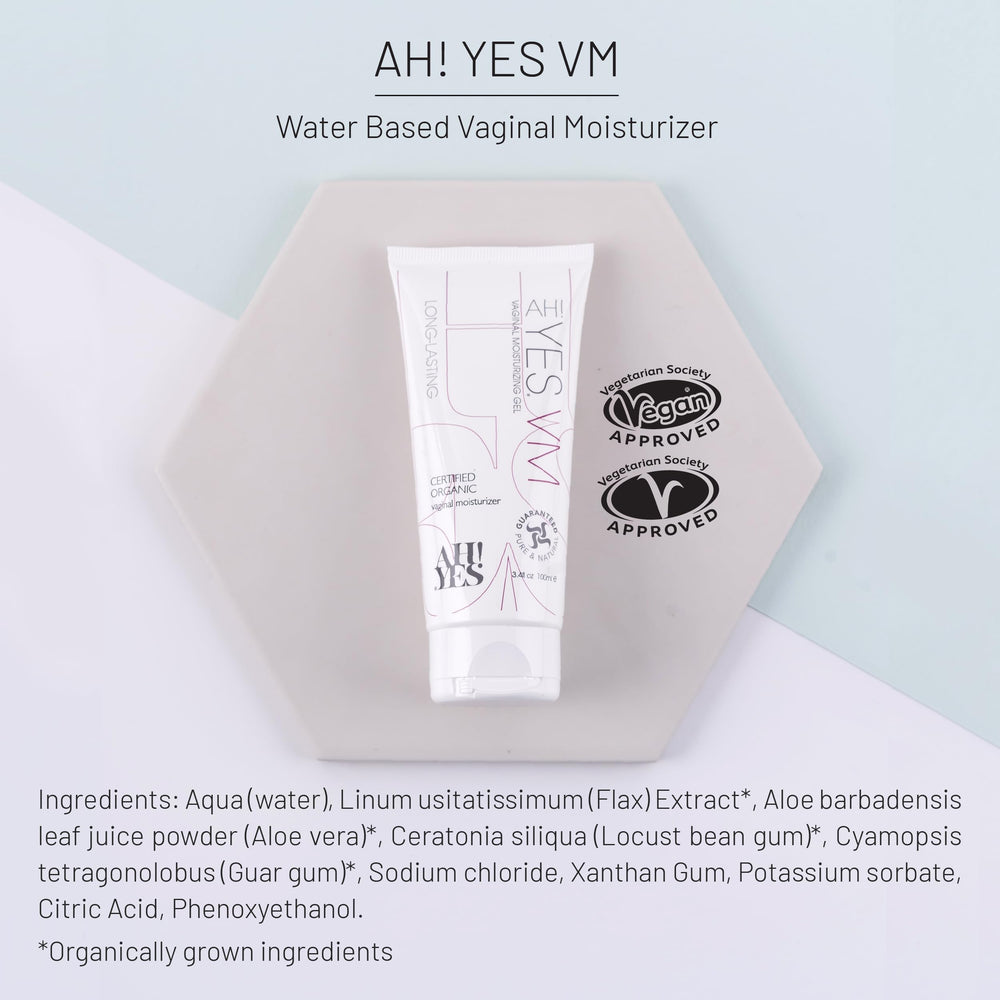 AH! YES VM pH-balanced formula designed for vaginal compatibility.