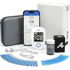 AHG smart glucose monitor kit with 8-sensor display for stable readings