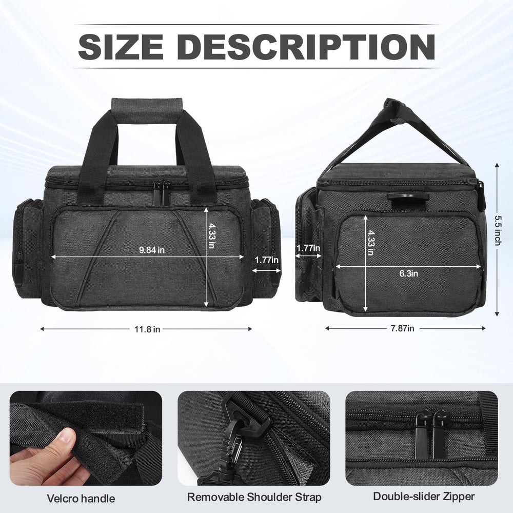 AHIBIO CPAP bag back-luggage-sleeve ID-slot keeps essentials secure