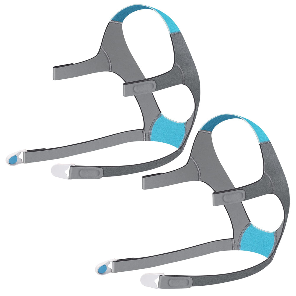 AHIYIYI CPAP headgear for AirFit F20 with magnetic clips ensures quick on/off and secure fit.